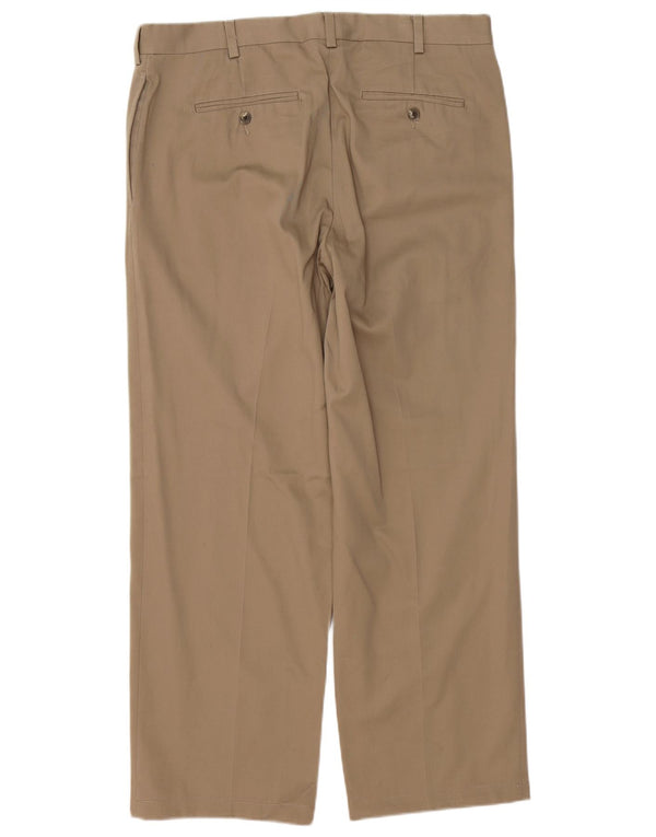 EDDIE BAUER Pantaloni chino drepți pentru bărbați, L36 L30, bej, bumbac