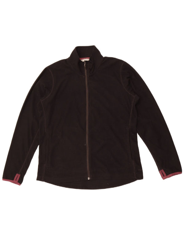 Rohan Womens Tracksuit Top Jacket UK 16 Large Black Polyester