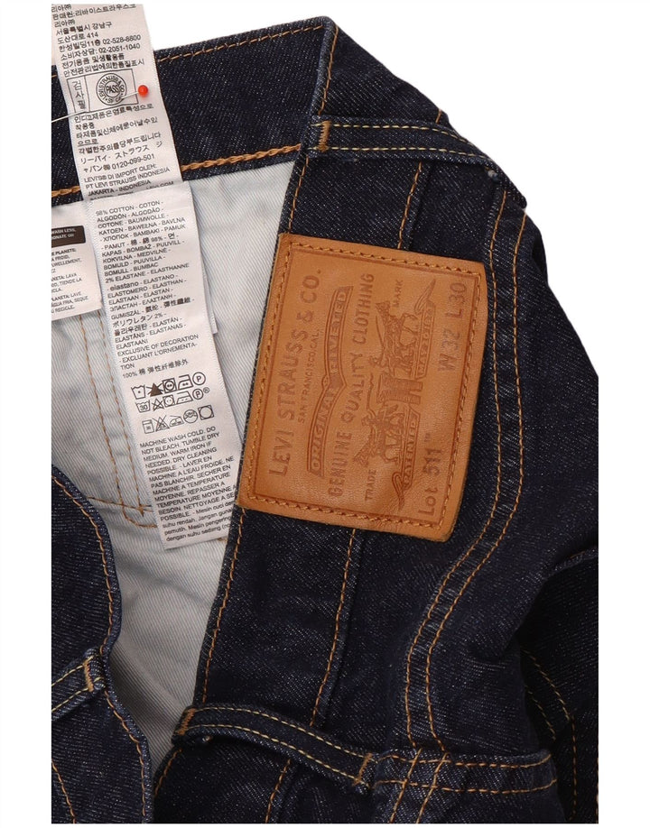Blugi pentru bărbați Levi's 511 Slim W32 L30 Bumbac bleumarin