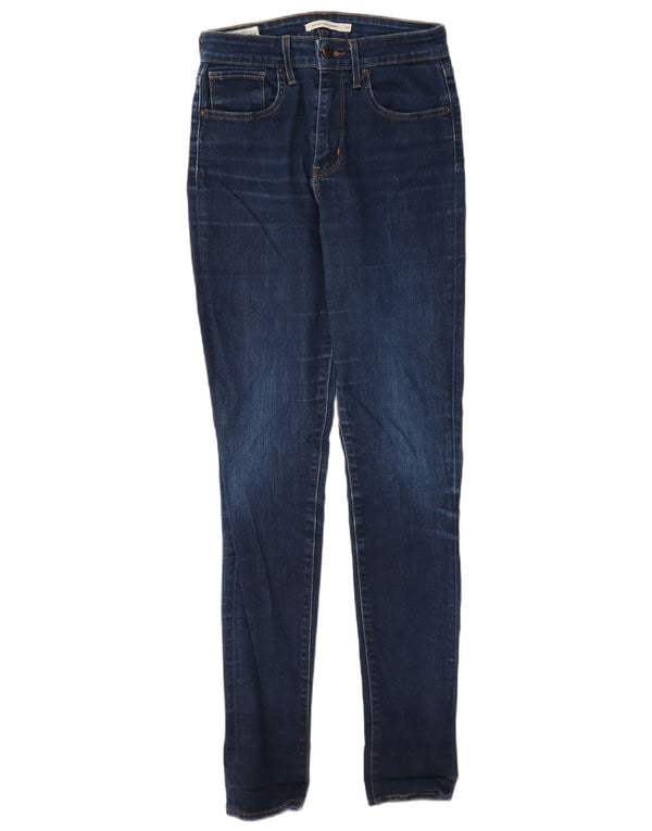 Blugi skinny cu talie mare 721 Levi's pentru femei W27 L32 bumbac bleumarin