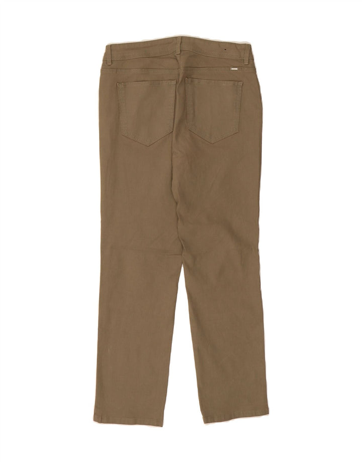 MASSIMO DUTTI Womens Straight Casual Trousers EU 40 Medium W30 L27 Beige Vintage Massimo Dutti and Second-Hand Massimo Dutti from Messina Hembry 