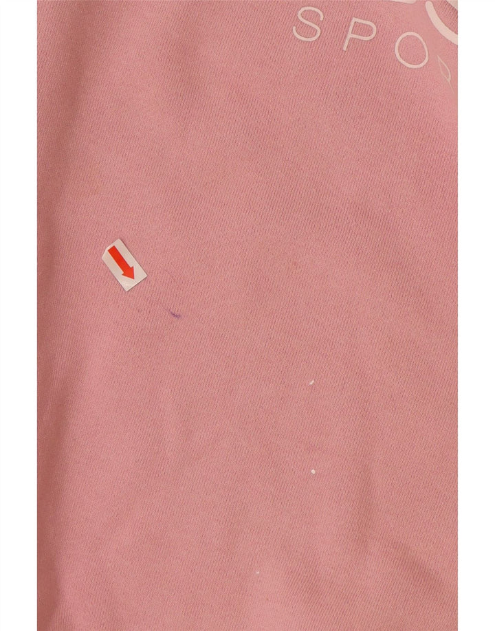 ELLESSE Pulover cu grafic pentru femei UK 12 Bumbac roz mediu