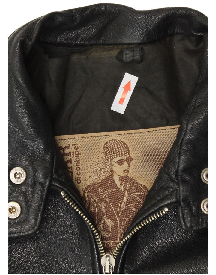 Jachetă de piele pentru femei Conbipel UK 14 Medium Black Leather