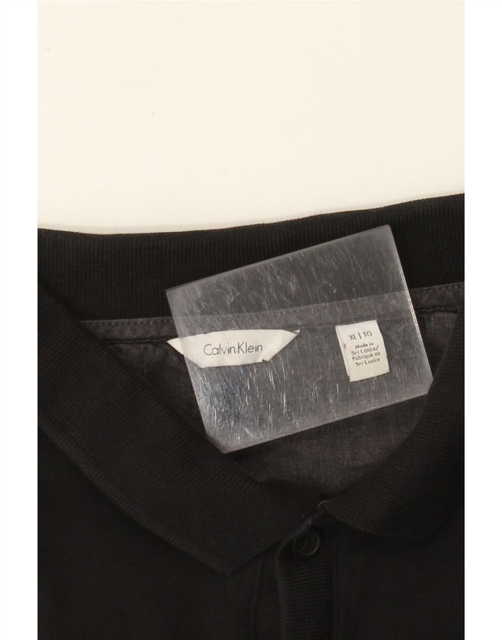 Cămașă polo pentru bărbați CALVIN KLEIN XL negru