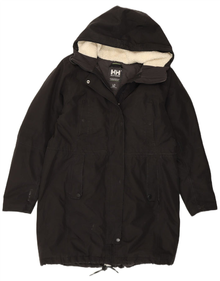 Jachetă parka cu glugă pentru femei Helly Hansen UK 14, mare, negru, nailon