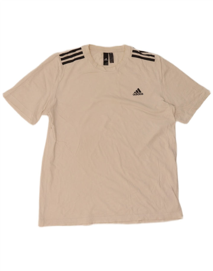 Tricou Bărbați Adidas Top Mediu Alb Bumbac