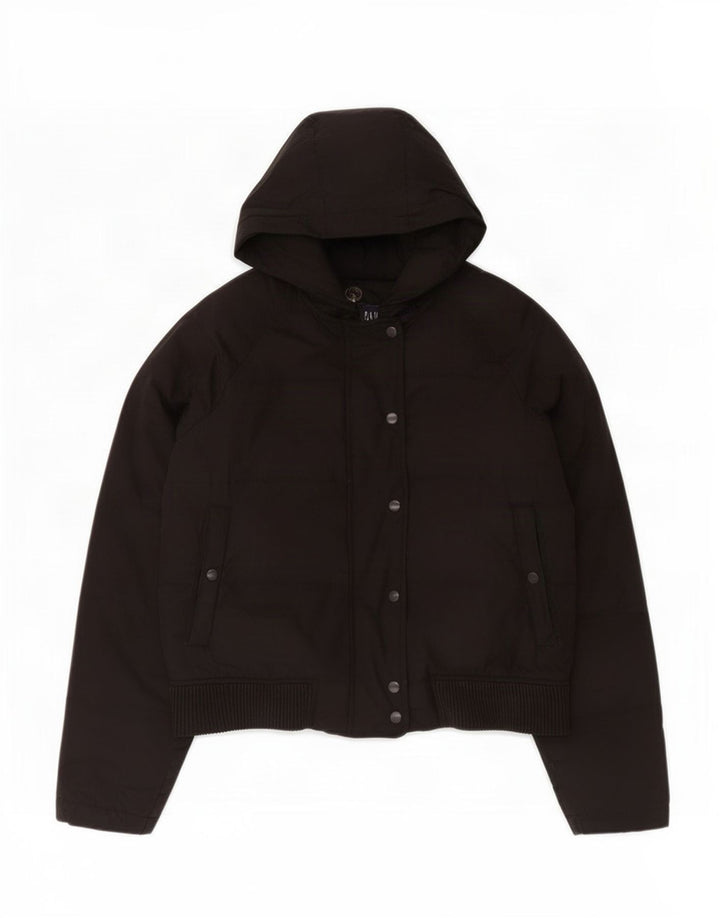 Jachetă căptușită cu glugă pentru femei Gap UK 16 Large Black