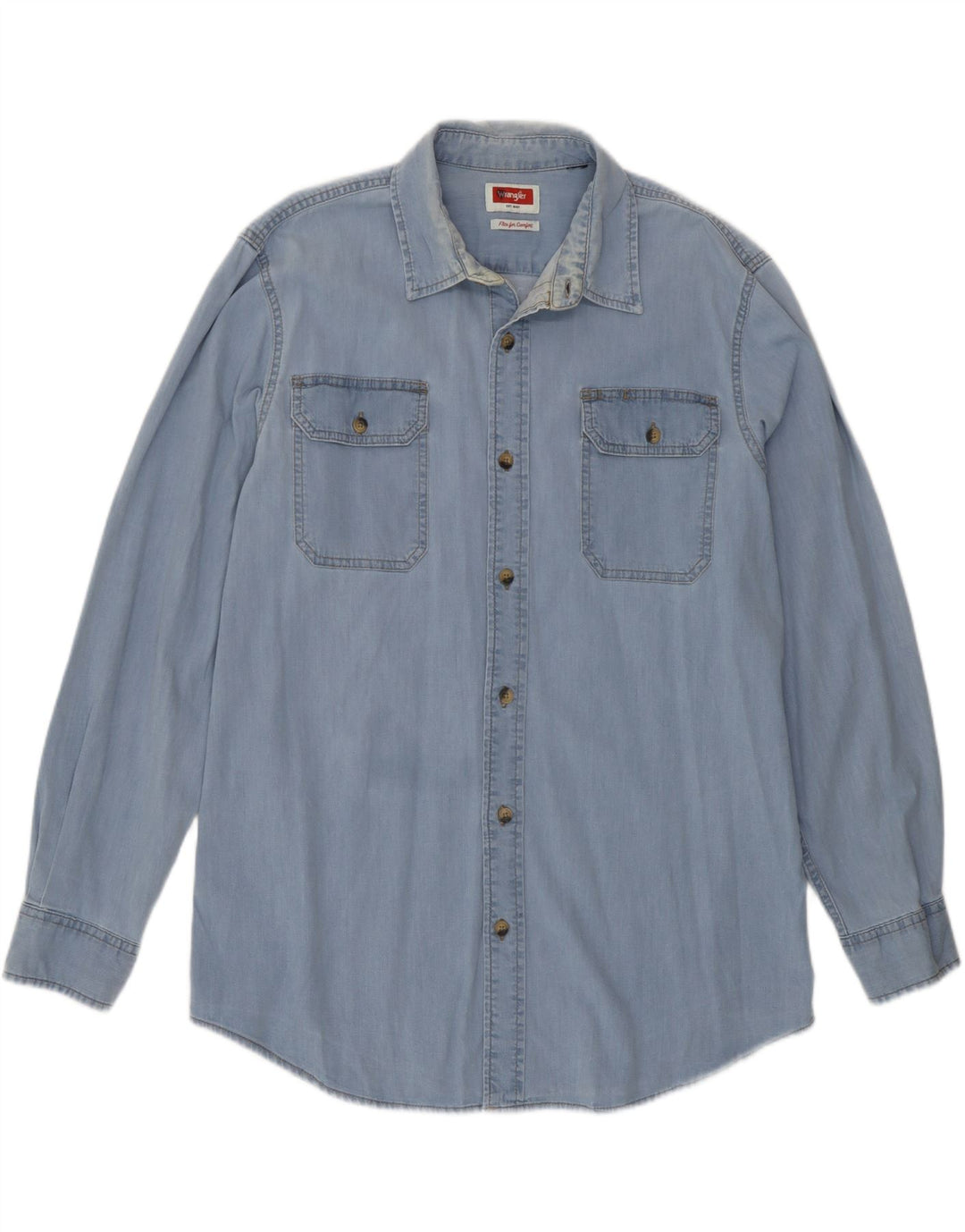 Cămașă din blugi pentru bărbați Wrangler, albastru mare