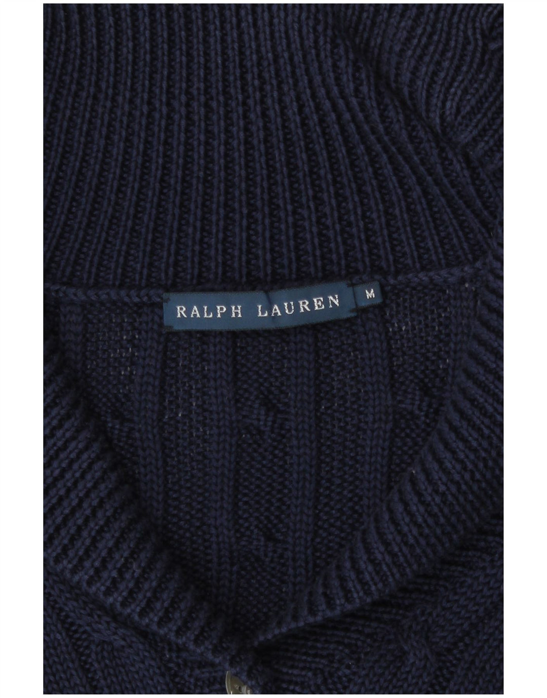 Pulover cardigan pentru femei Ralph Lauren UK 14 Medium Bleumarin