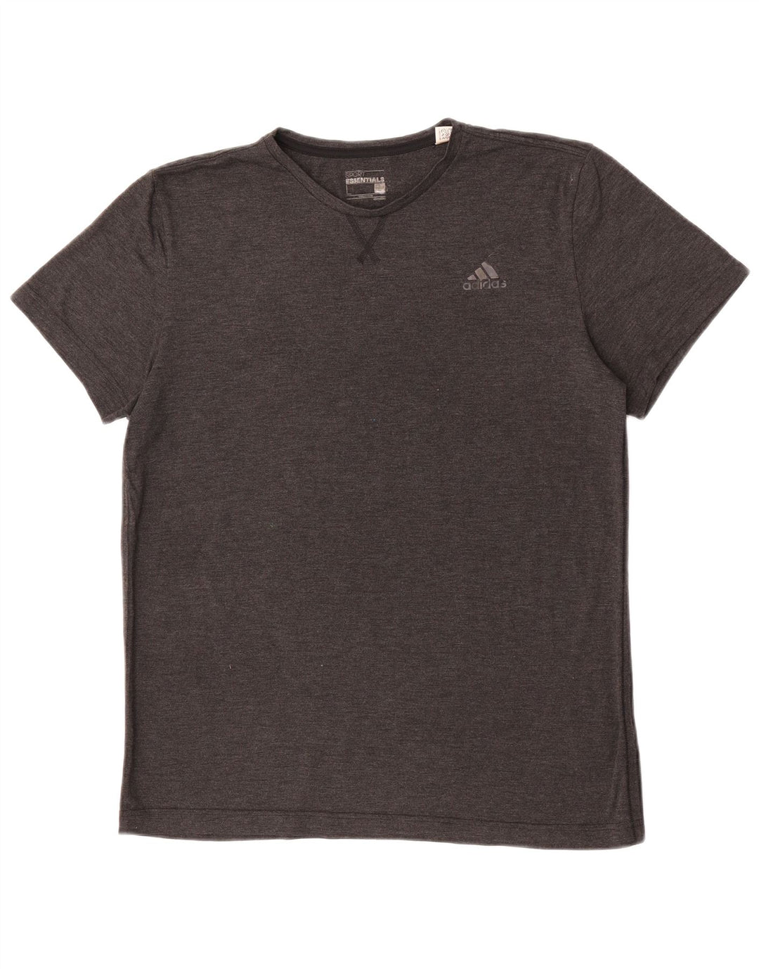 Tricou Adidas Climalite pentru bărbați Top mare poliester gri