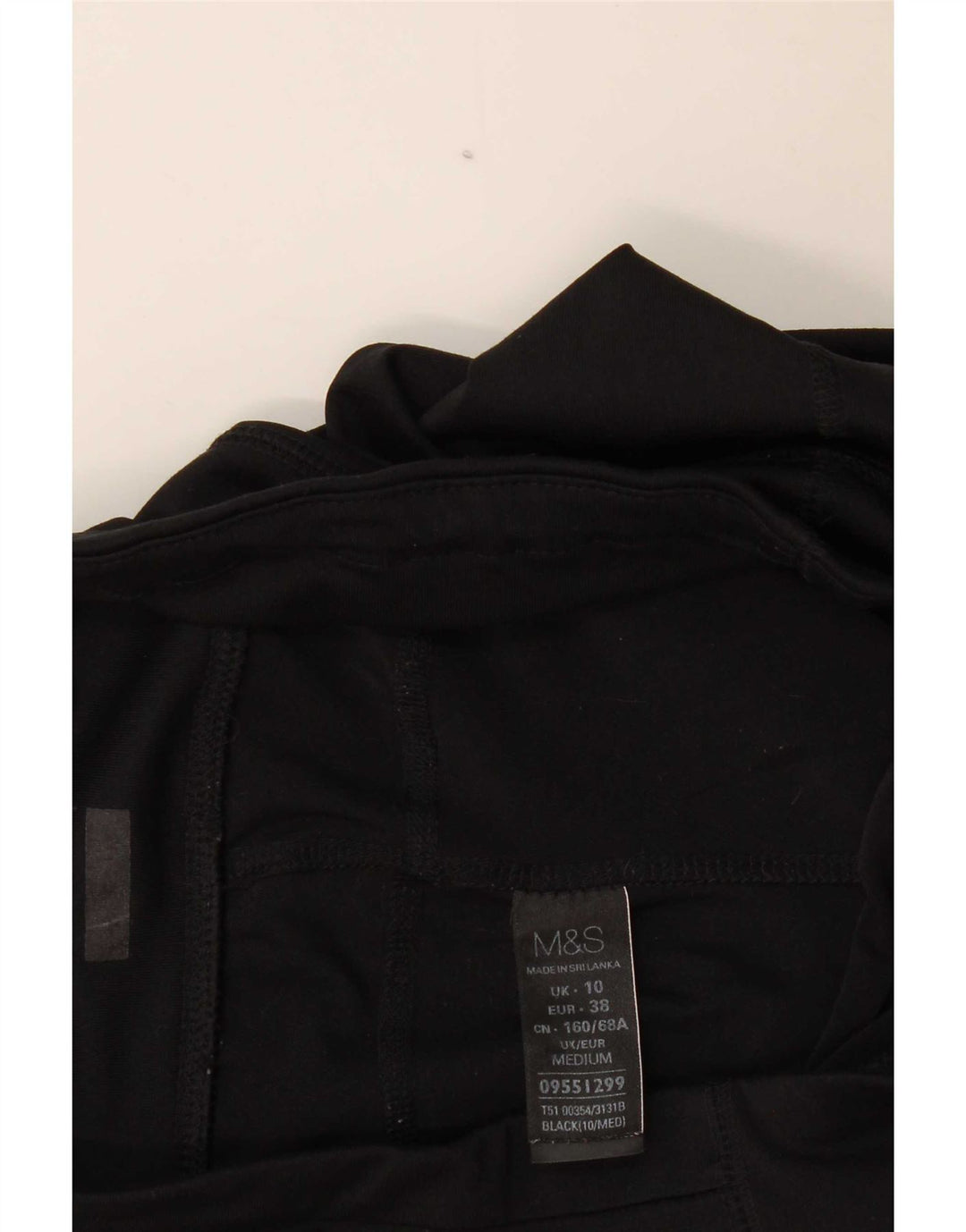 Pantaloni de trening pentru femei Marks & Spencer UK 10 Poliester negru mic