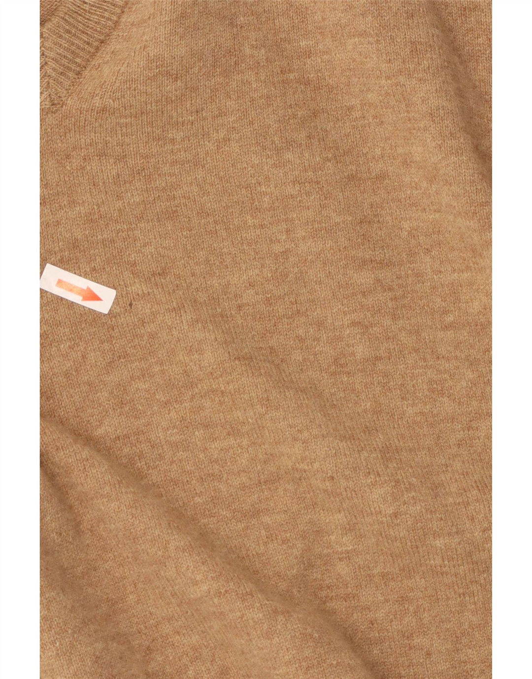 Massimo Dutti Pulover cu decolteu în V pentru bărbați XL Lână bej