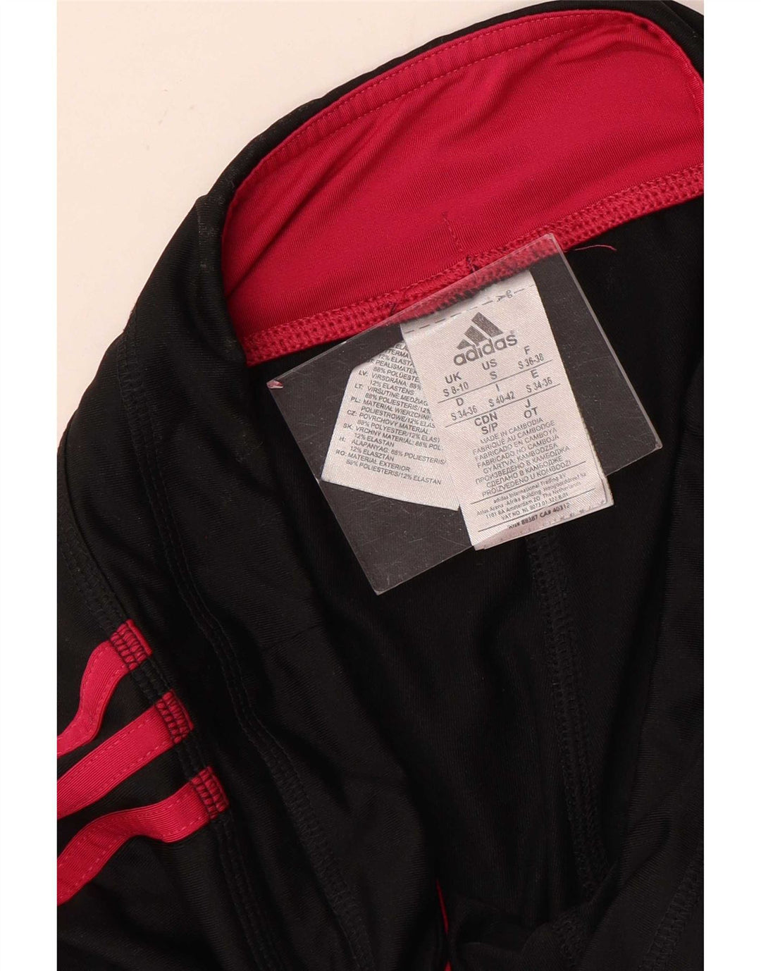 Pantaloni de trening Adidas Climalite pentru femei UK 8/10 Poliester negru mic