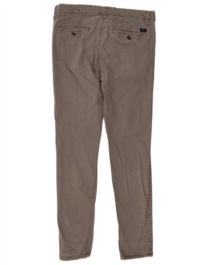 Pantaloni chino slim pentru bărbați Zara EU 40 Mediu L31 L29 Gri