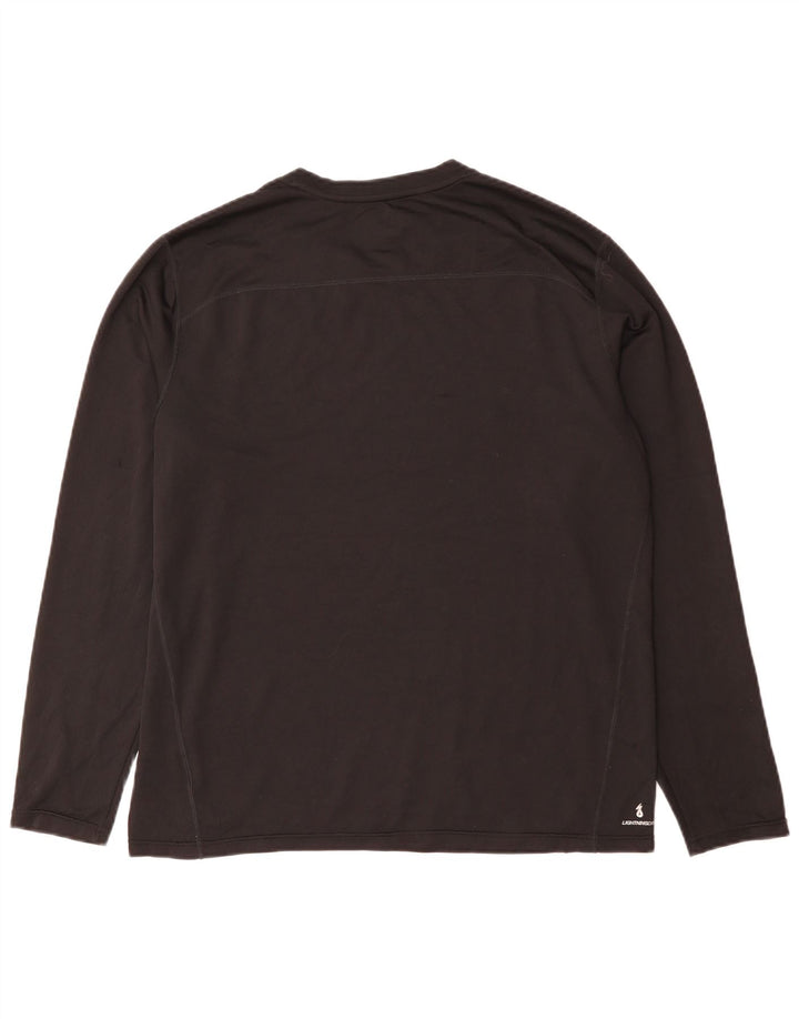 New Balance Boston Graphic Top cu mânecă lungă, mare, negru
