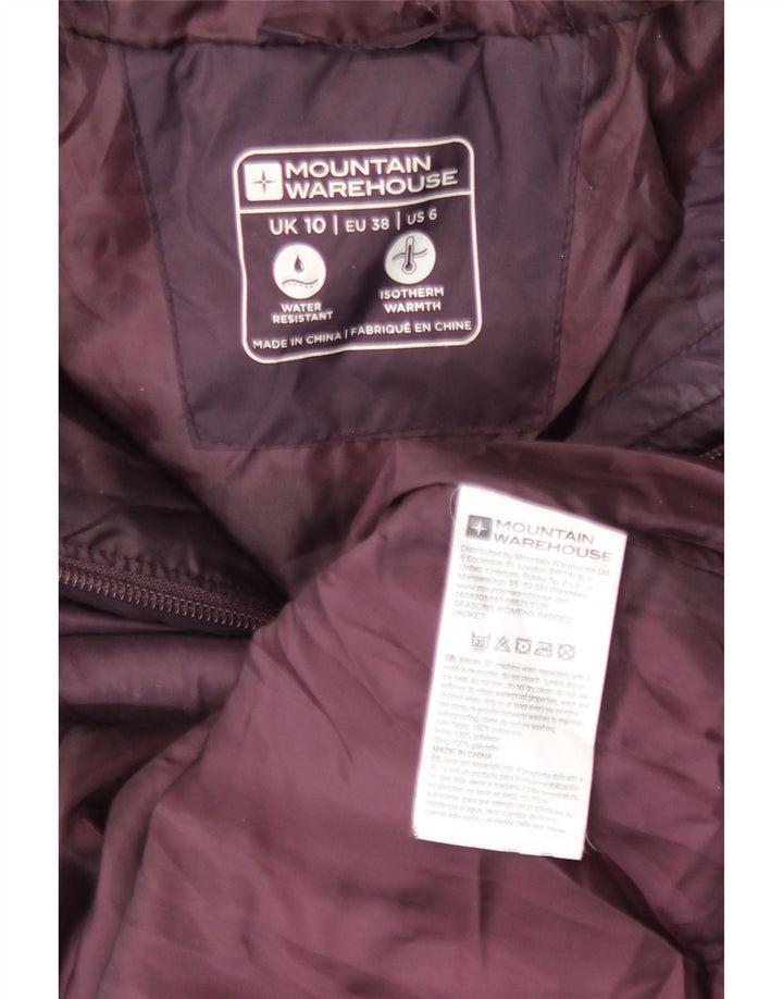 Jachetă căptușită cu glugă pentru femei Mountain Warehouse UK 10 Maroon mic