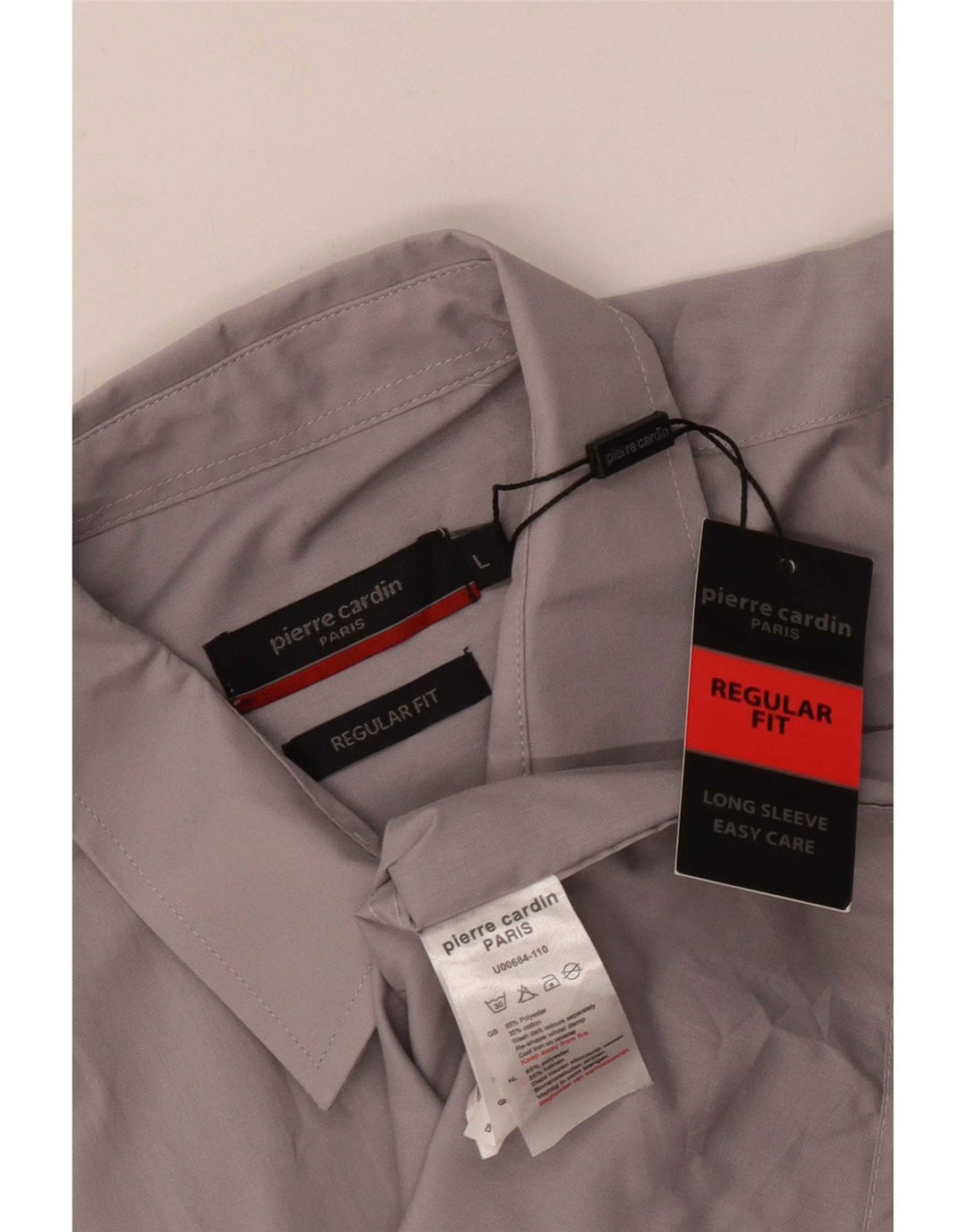 Cămașă pentru bărbați Pierre Cardin Regular Fit Poliester mare, gri