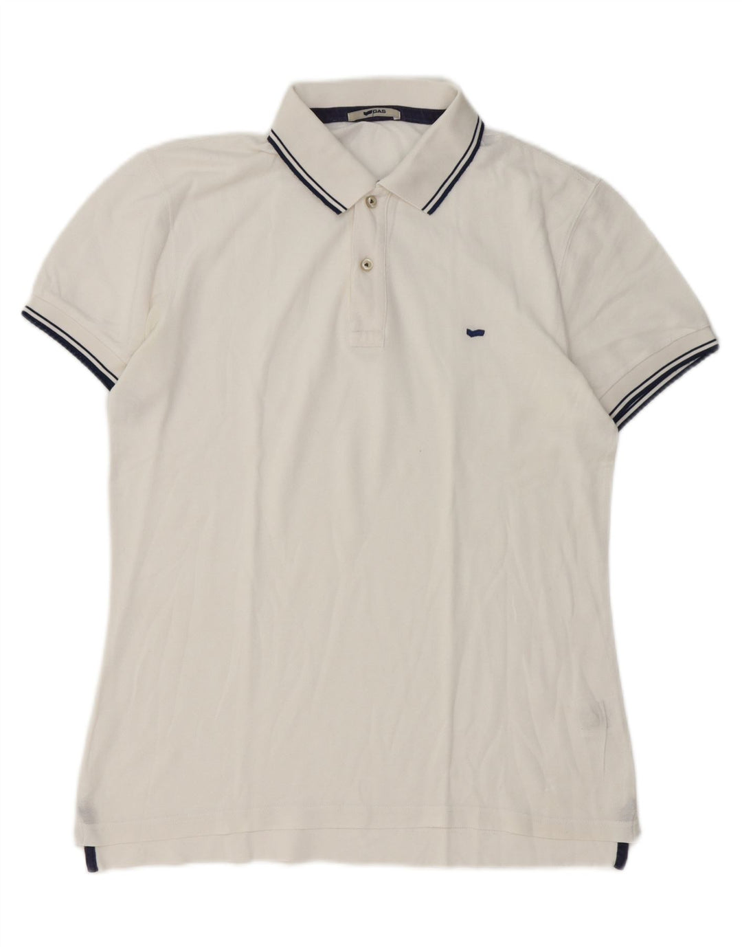 Cămașă polo pentru bărbați Gas XL Bumbac alb