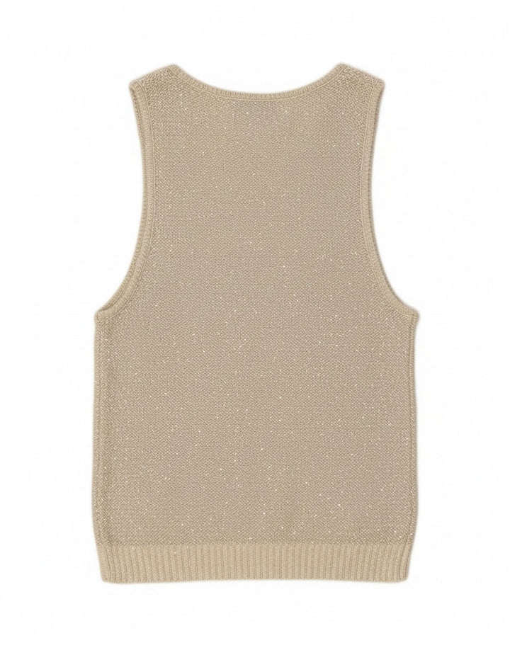 Vesta din tricot pentru femei Zara UK 12 Medium Gri Poliester