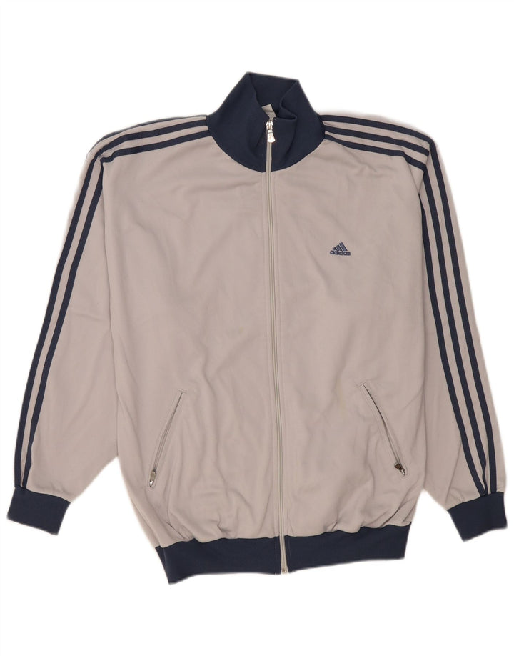 Jachetă de trening pentru bărbați Adidas UK 38/40 Poliester mediu gri
