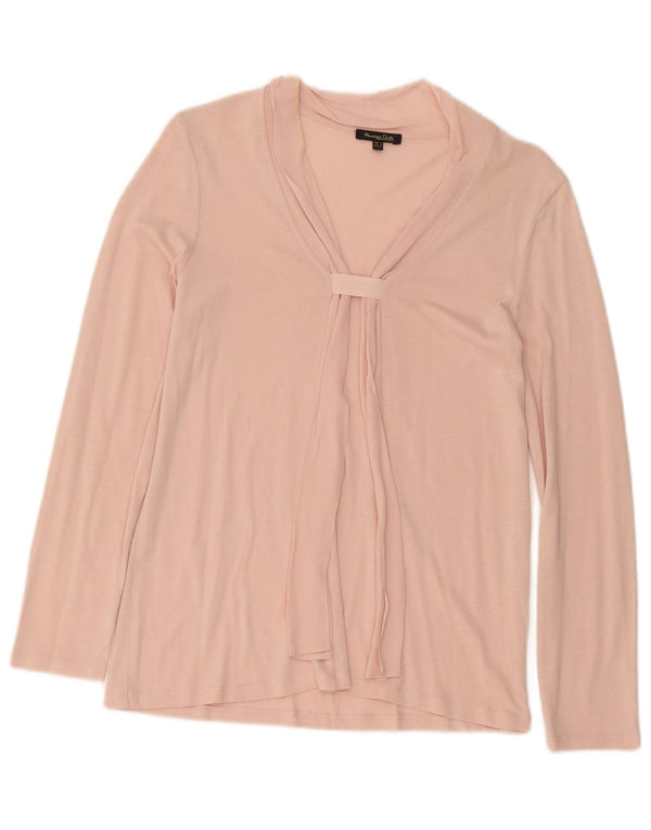 Bluză cu mânecă lungă pentru femei Massimo Dutti Top UK 10 Small Pink