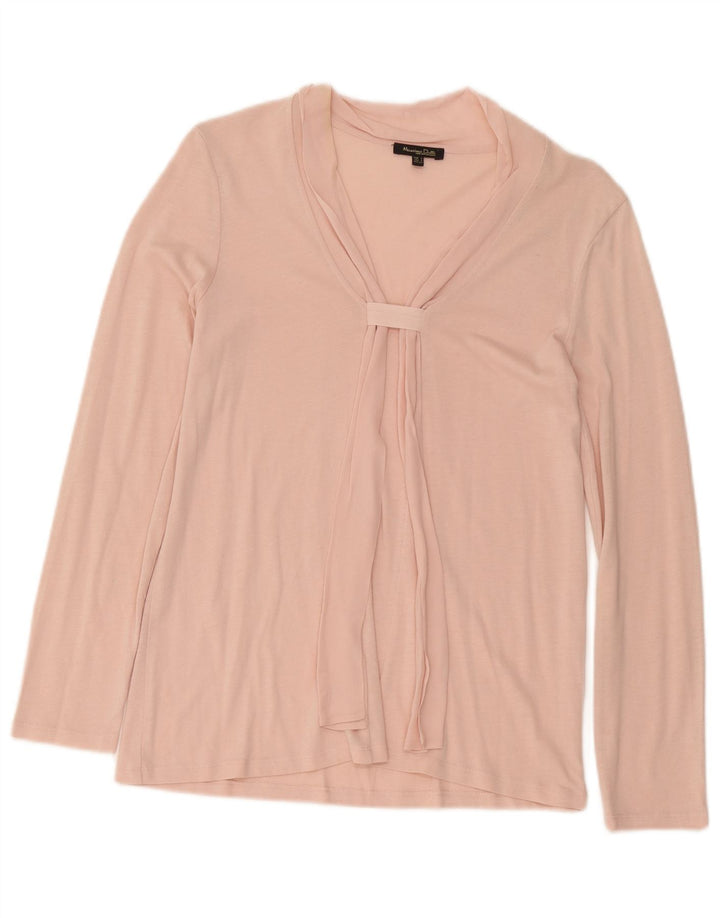 Bluză cu mânecă lungă pentru femei Massimo Dutti Top UK 10 Small Pink
