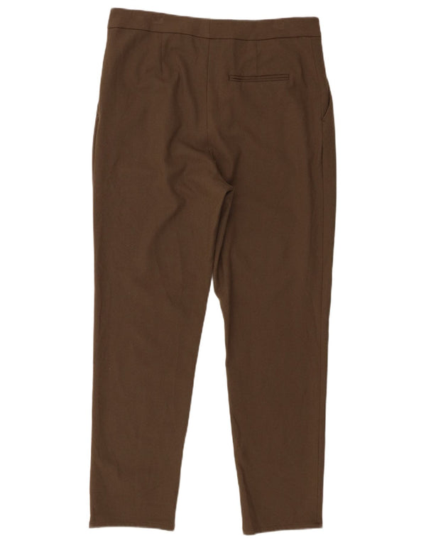 Pantaloni chino pentru femei cu talie înaltă Zara Mediu L28 L28 Maro