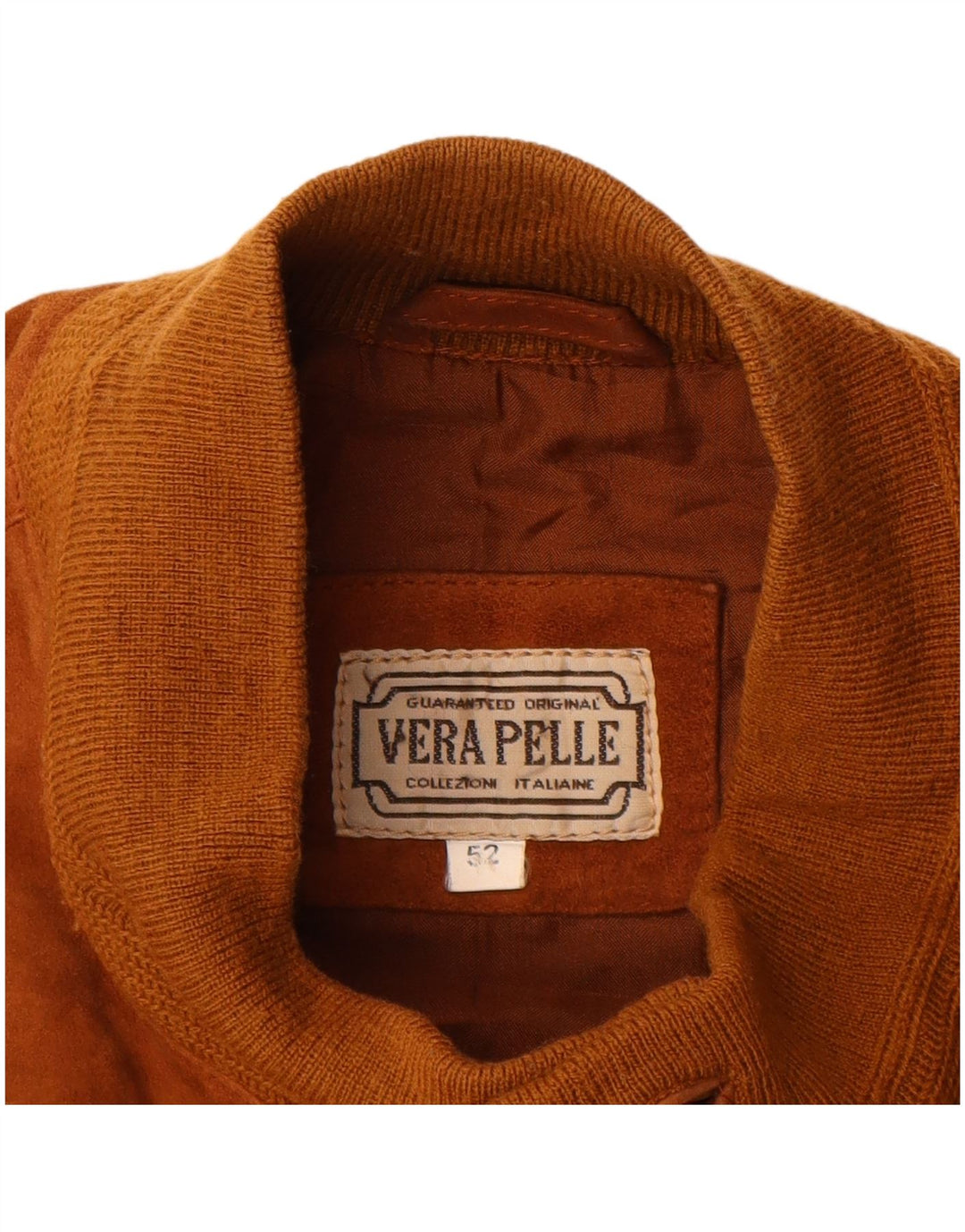 Bomber VINTAGE pentru bărbați din piele intoarsa IT 52 XL din piele maro