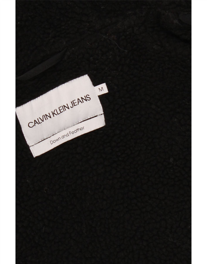 Jachetă căptușită cu glugă Calvin Klein pentru bărbați UK 38 Poliester mediu negru