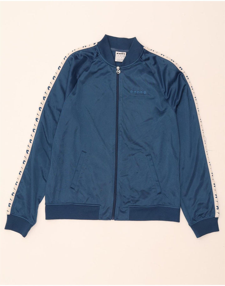 Jachetă de trening pentru femei DIADORA UK 16, mare, albastru bleumarin