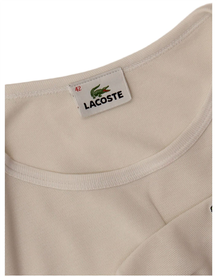 Tricou pentru femei LACOSTE Top Mărimea 42 Mare Alb