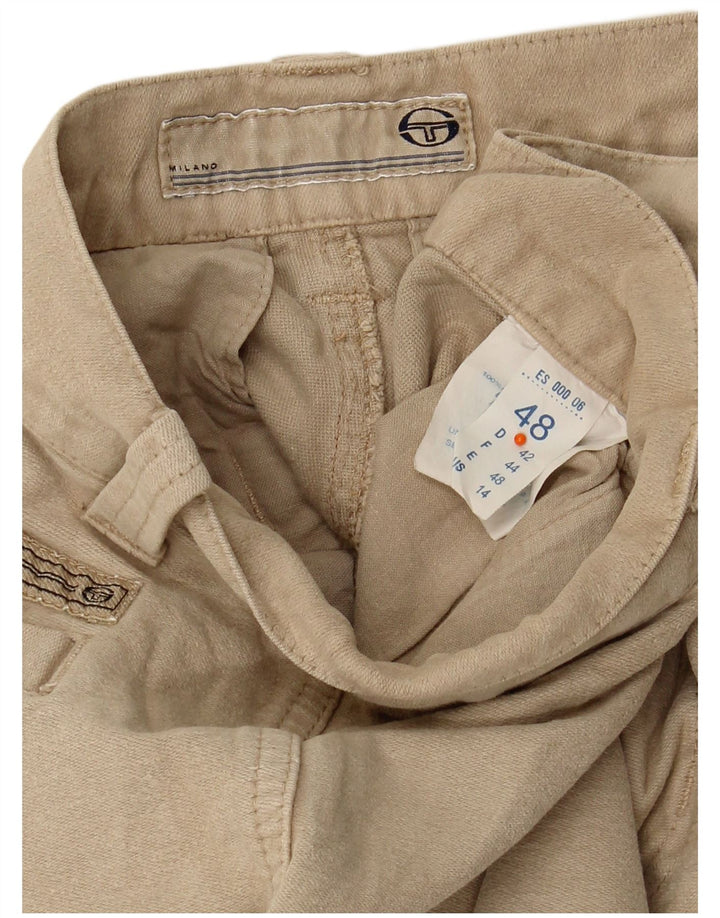 SERGIO TACCHINI Pantaloni cargo drepti pentru bărbați IT 48 Medium W32 L32 Bej