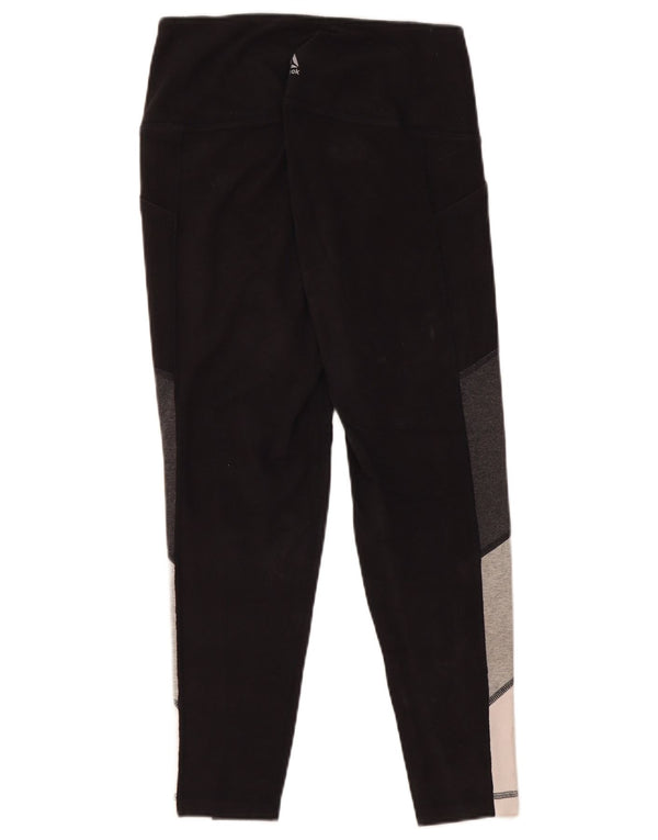 Leggings pentru damă REEBOK UK 10 mic, negru, bumbac color bloc