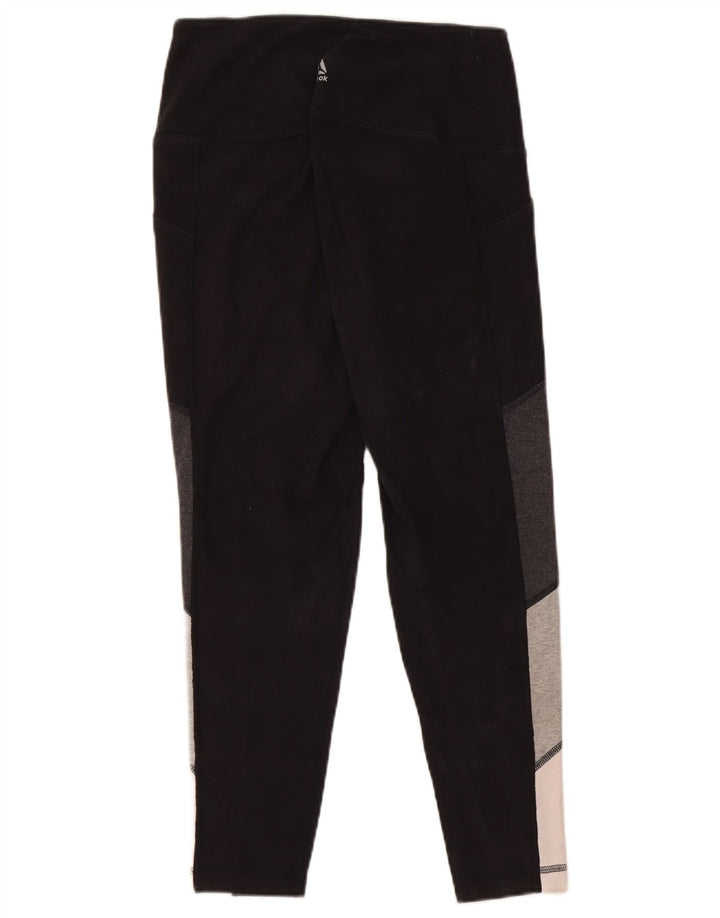 Leggings pentru damă REEBOK UK 10 mic, negru, bumbac color bloc