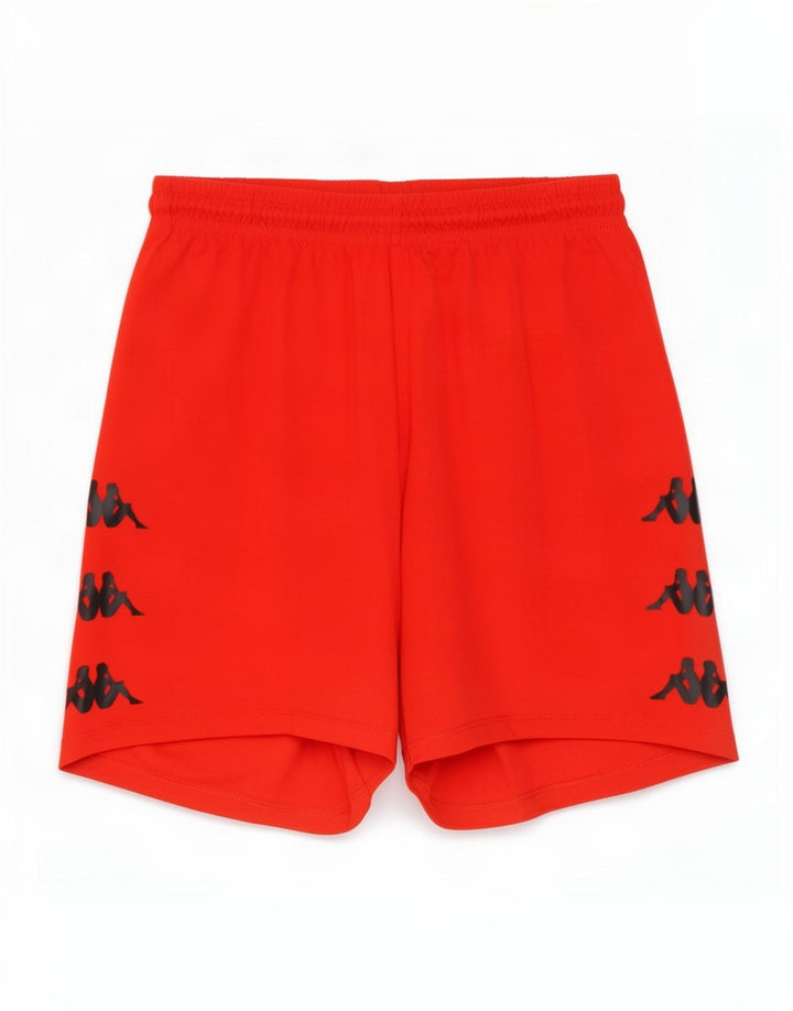 Pantaloni scurți de sport grafic Kappa pentru bărbați, roșii mari