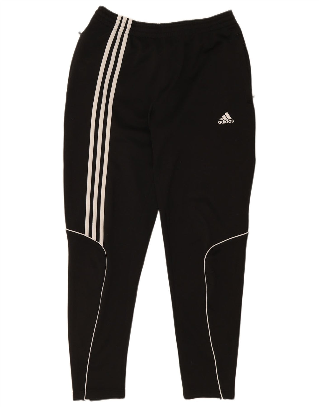 Pantaloni de trening Adidas pentru femei UK 14 Poliester negru mare