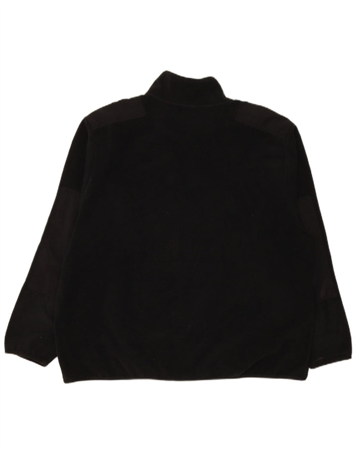 Pulover Nike pentru bărbați, cu fermoar și gât, 2XL, negru