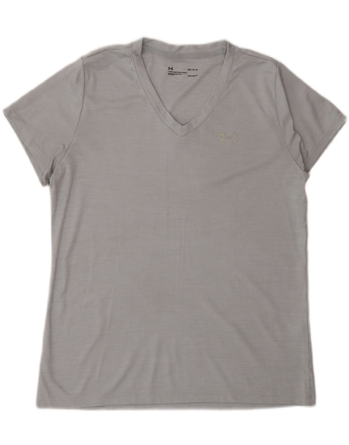 Tricou Under Armour pentru bărbați Heat Gear Top mare poliester gri