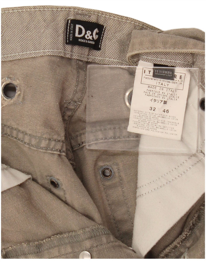 Pantaloni scurți din blugi pentru bărbați Dolce & Gabbana W32 bumbac gri mediu