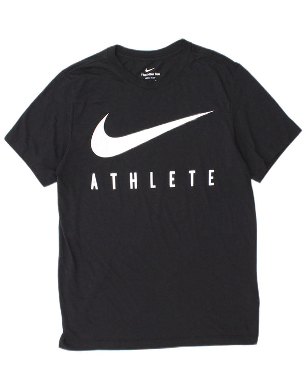 Tricou grafic Nike Dri Fit pentru bărbați Top mic poliester negru