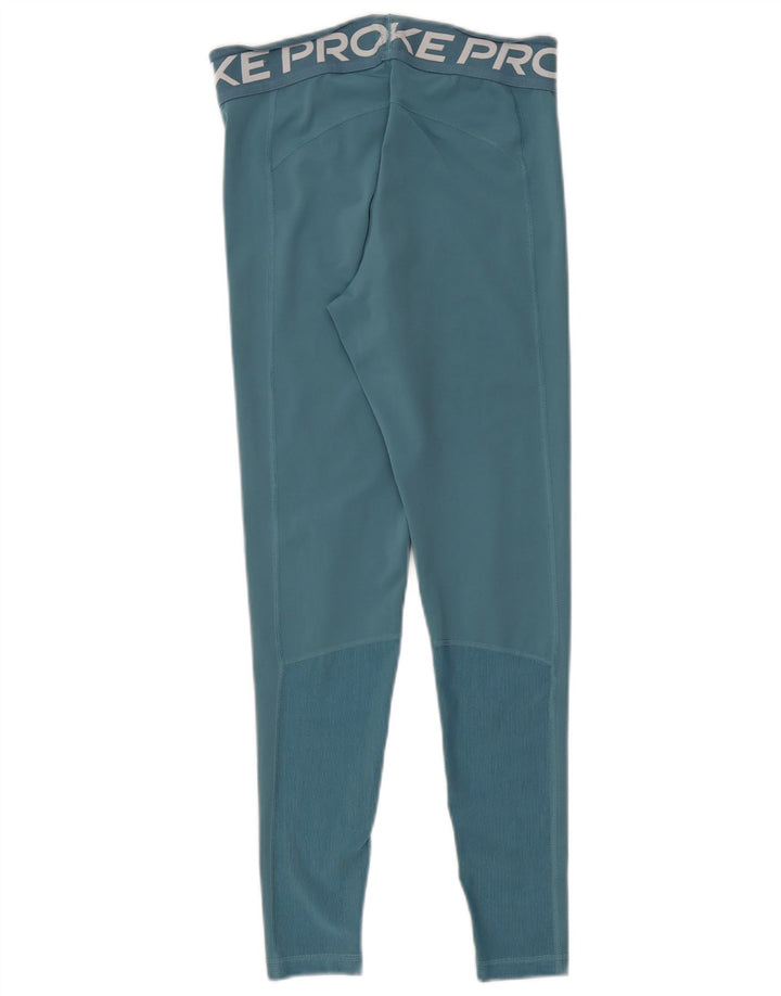 Leggings Nike Dri Fit Graphic pentru femei UK 12 Poliester turcoaz mediu
