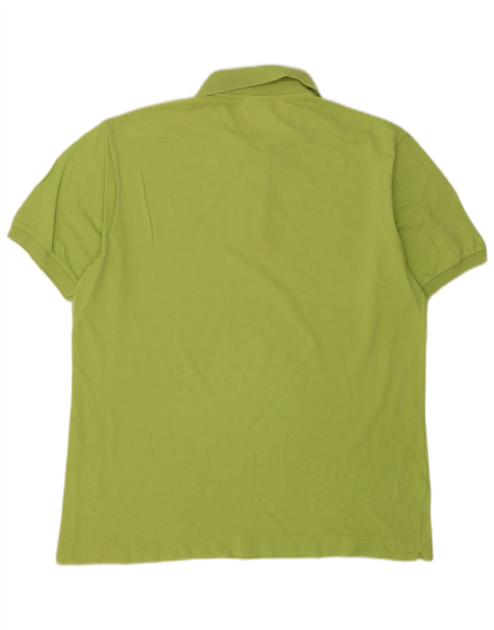 Tricou polo Lacoste pentru bărbați, mărimea 5, bumbac verde mare