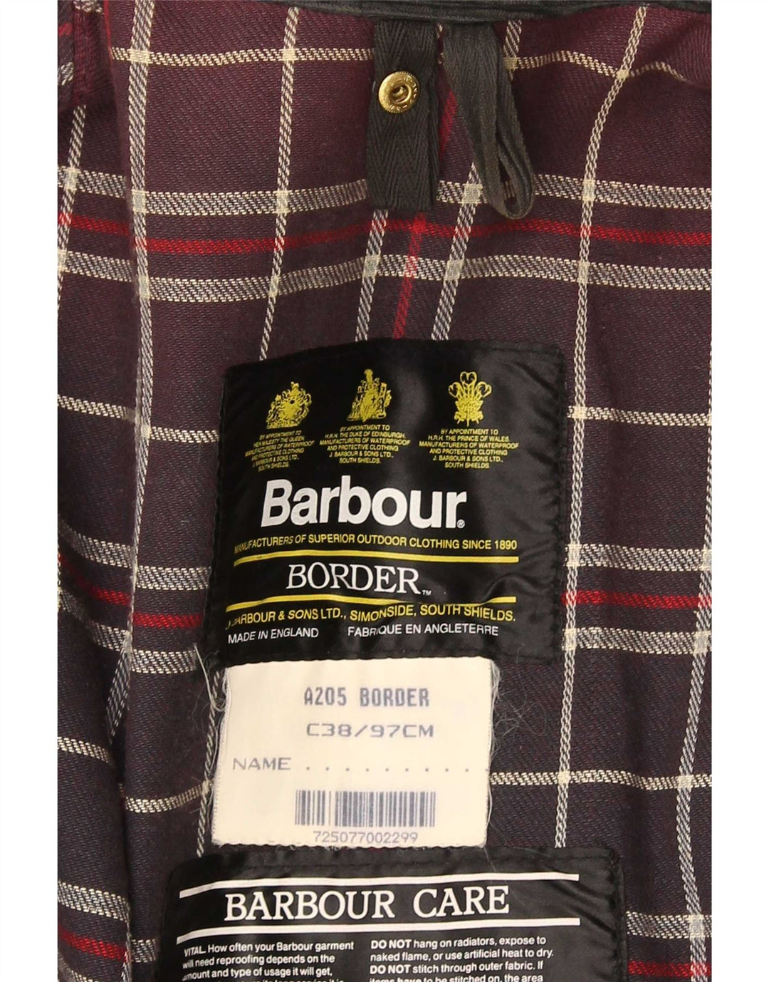 Jachetă pentru bărbați Barbour din bumbac cerat EU 38 Medium Negru