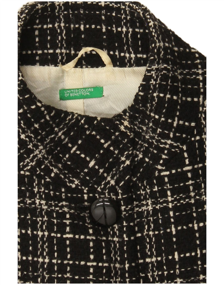 Pardesiu pentru femei Benetton UK 8 Small Black Check