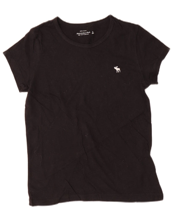 Tricou pentru femei Abercrombie & Fitch Top UK 10 Bumbac negru mic