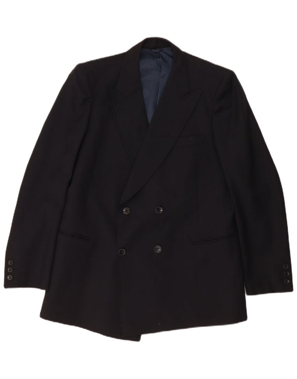 Jachetă vintage pentru bărbați cu două piepturi, UK 38 Medium Black