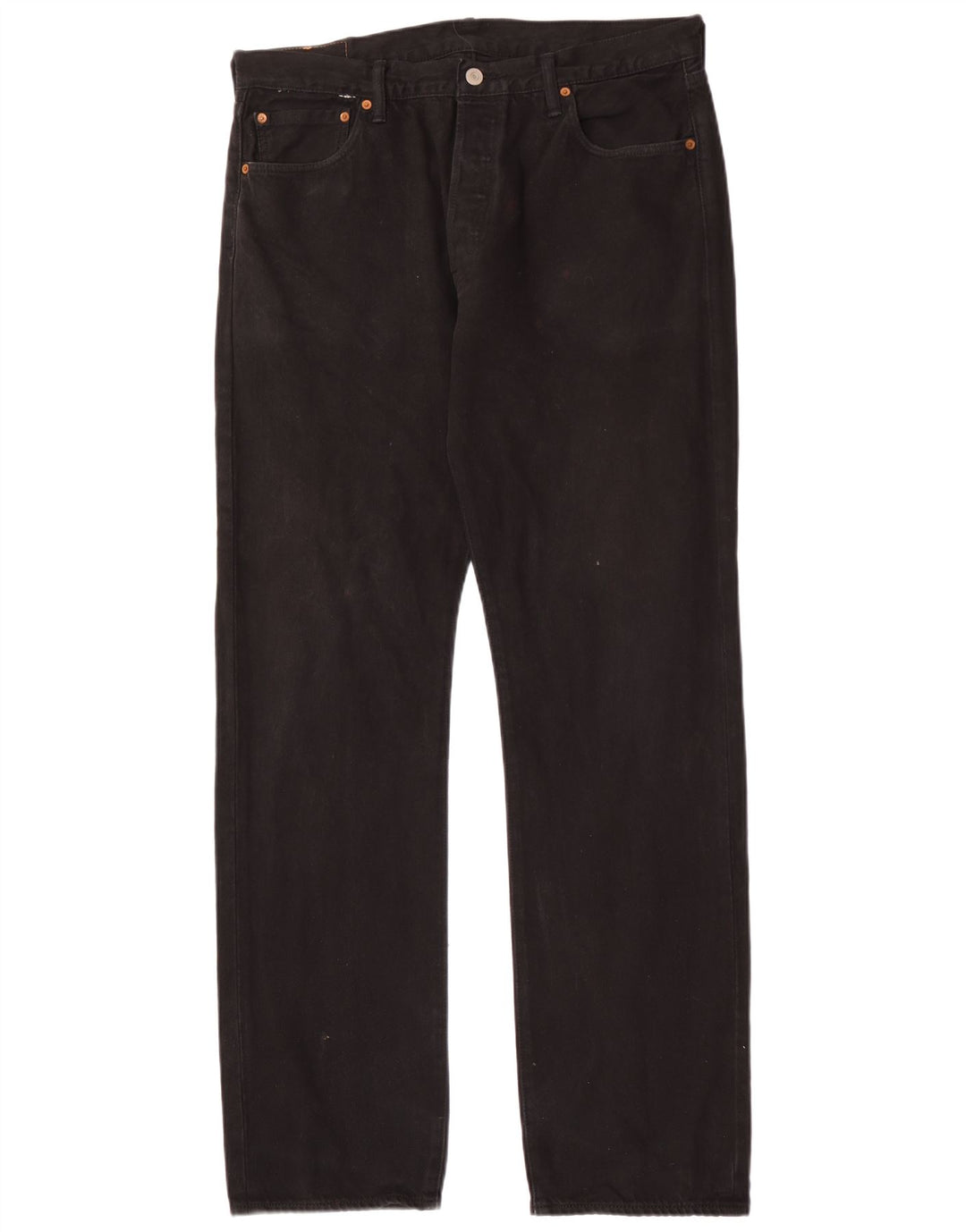 Blugi drepti pentru bărbați Levi's 501 W32 L34 bumbac negru