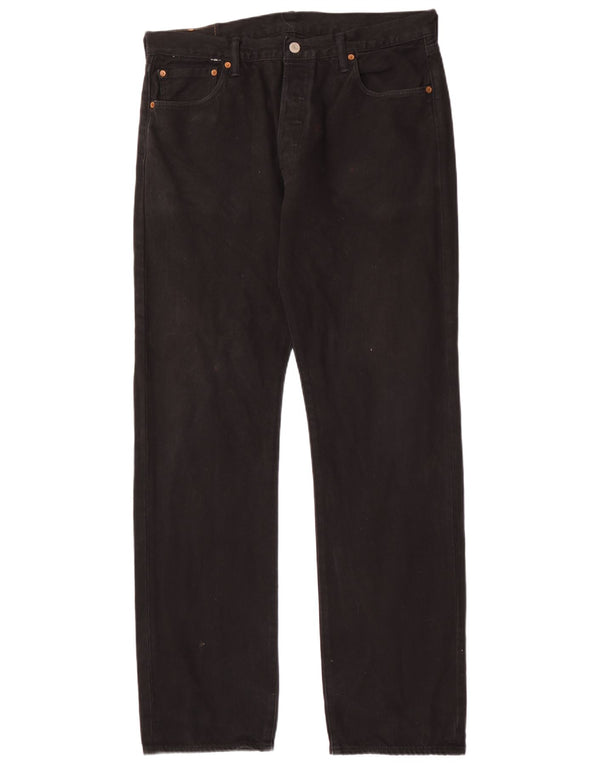 Blugi drepti pentru bărbați Levi's 501 W32 L34 bumbac negru