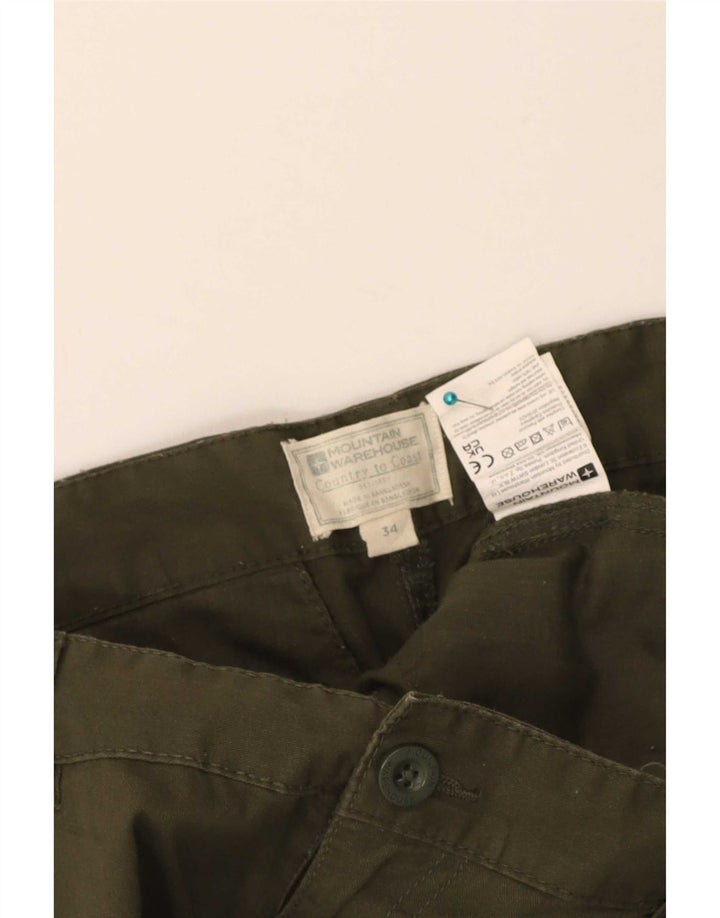 Pantaloni scurți cargo pentru bărbați Mountain Warehouse W34, bumbac mare kaki
