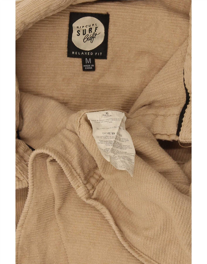 Cămașă Rip Curl pentru bărbați din velur, bumbac mediu bej